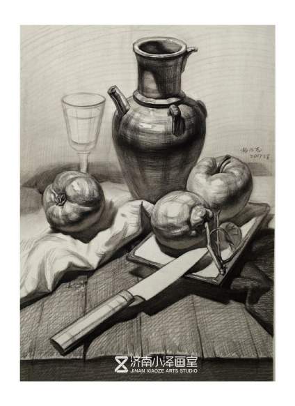 最容易考到的素描静物,临摹范本码起来!