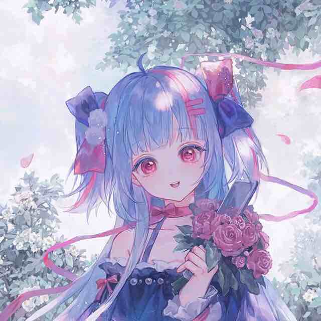 丸子头素描女生头像