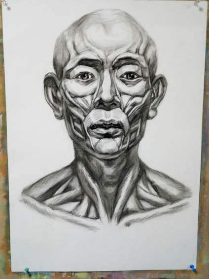 素描扒皮 请老师点评打分 山东联考谢谢